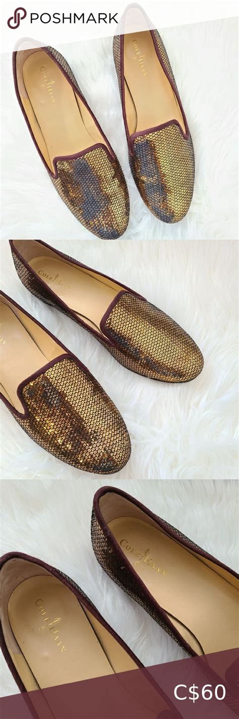 gucci gold sequin loafers